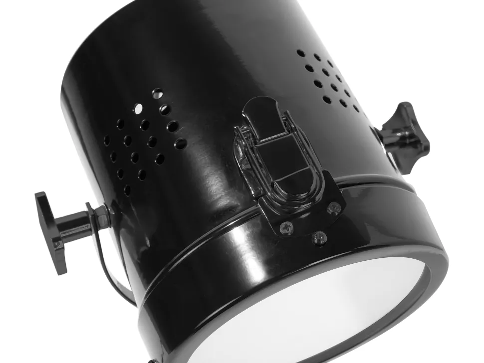 Candeeiro De Mesa Metalico Tipo Projetor Preto Henares