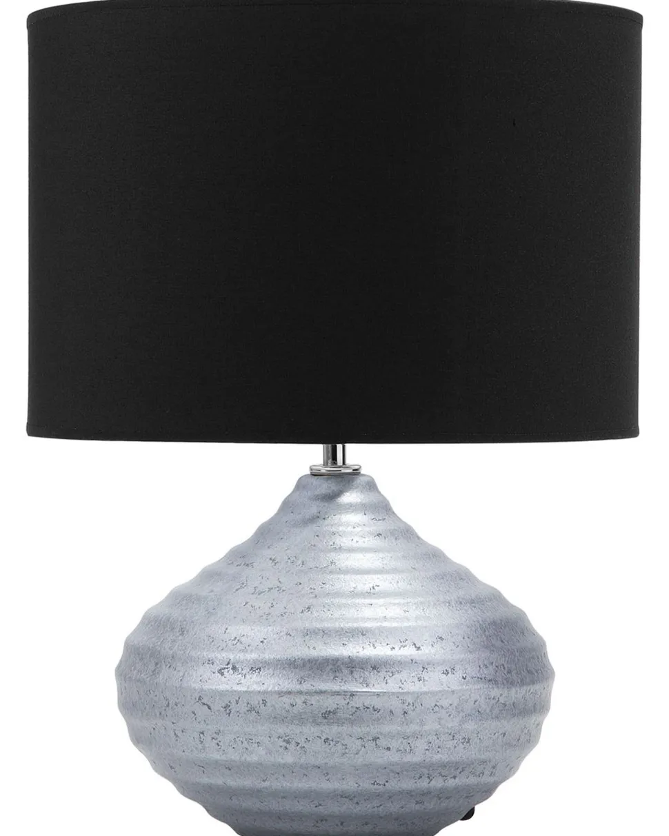 Candeeiro De Mesa Prateado 42 Cm Kuban