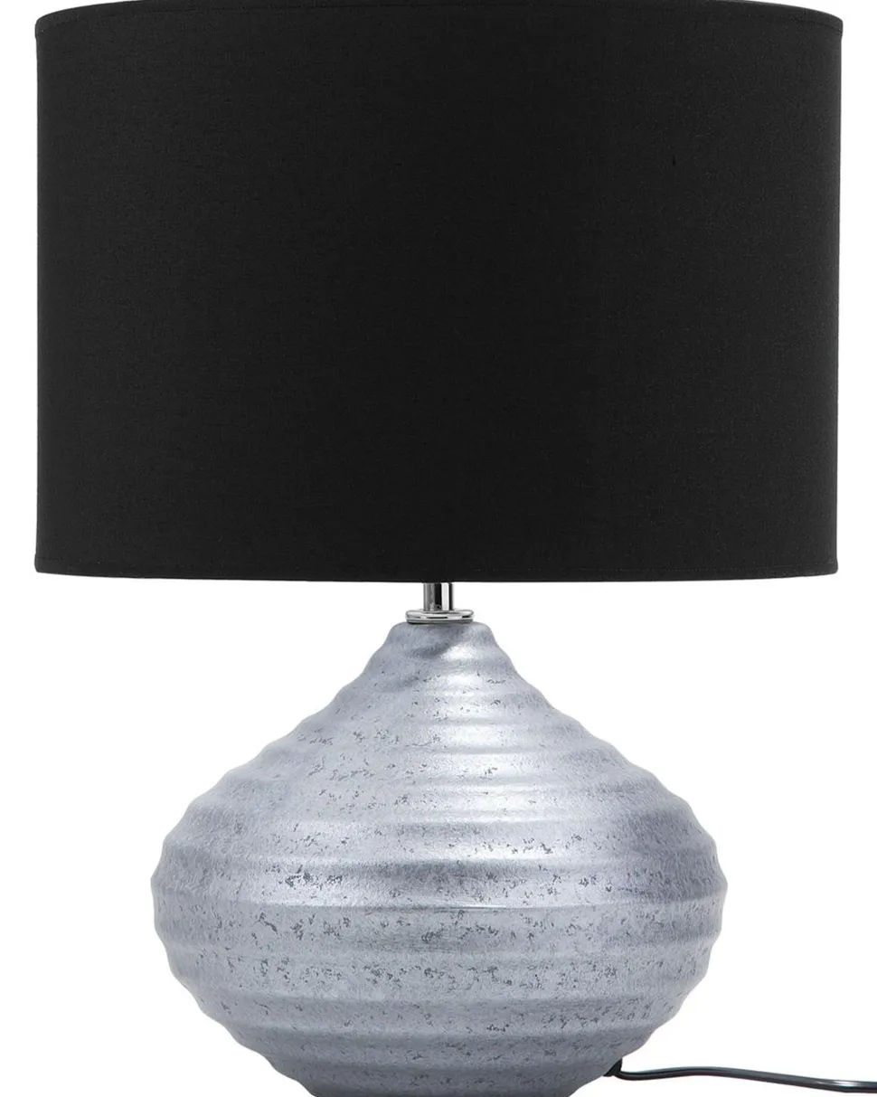 Candeeiro De Mesa Prateado 42 Cm Kuban