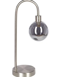 Candeeiro De Mesa Prateado Ramis