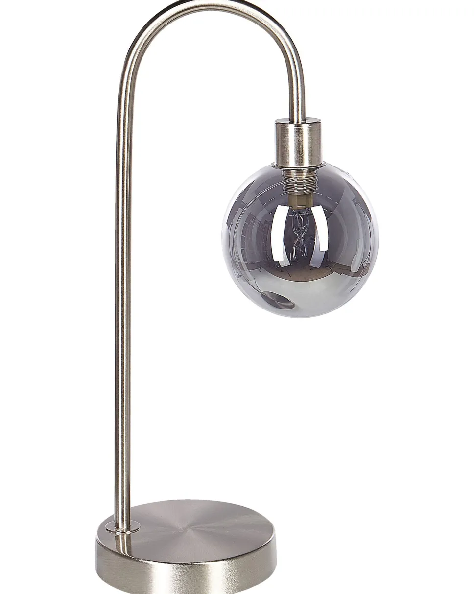 Candeeiro De Mesa Prateado Ramis