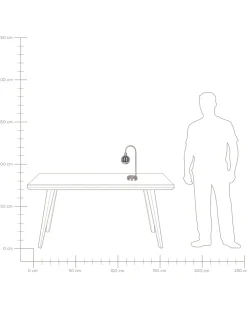 Candeeiro De Mesa Prateado Ramis