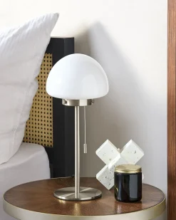 Candeeiro De Mesa Prateado 39 Cm Moruga