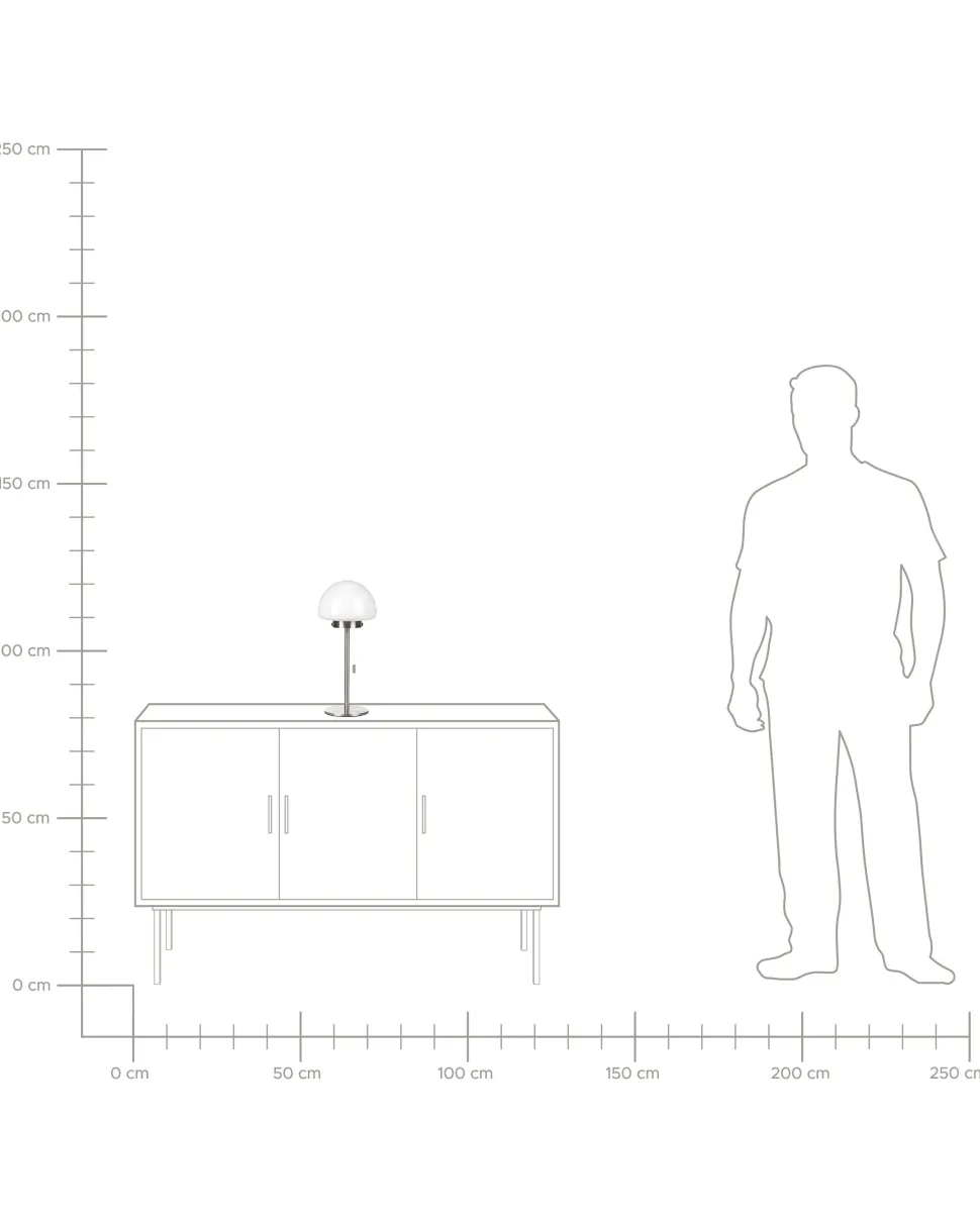 Candeeiro De Mesa Prateado 39 Cm Moruga