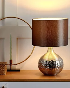 Candeeiro De Mesa Prateado Yakima