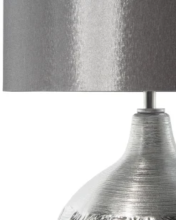 Candeeiro De Mesa Prateado Yakima