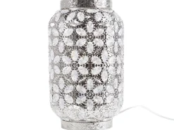 Candeeiro De Mesa Prateado Sajo M