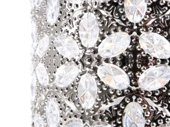 Candeeiro De Mesa Prateado Sajo M