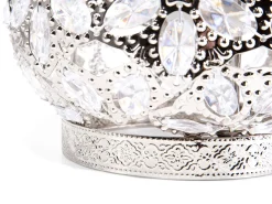 Candeeiro De Mesa Prateado Sajo M