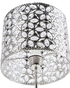 Candeeiro De Mesa Prateado Sajo L