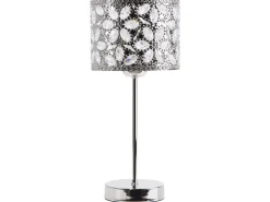 Candeeiro De Mesa Prateado Sajo S