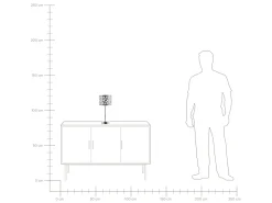 Candeeiro De Mesa Prateado Sajo S