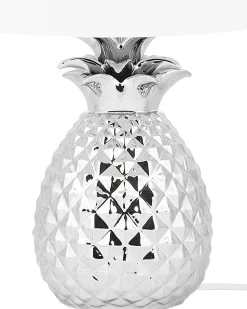 Candeeiro De Mesa Prateado 52 Cm Pineapple