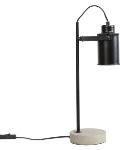 Candeeiro De Mesa Preto 37 Cm Mundaka