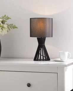 Candeeiro De Mesa Preto Carrion