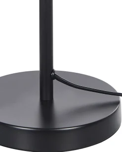 Candeeiro De Mesa Preto E Dourado Senette