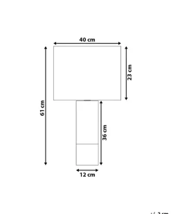Candeeiro De Mesa Preto E Dourado Darling
