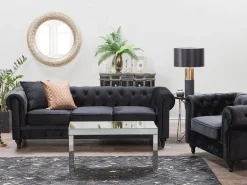 Candeeiro De Mesa Preto E Dourado Darling