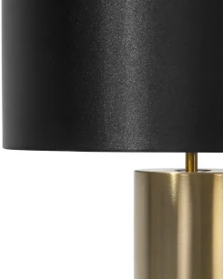 Candeeiro De Mesa Preto E Dourado Darling