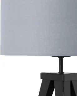 Candeeiro De Mesa Preto E Cinzento Claro Stiletto