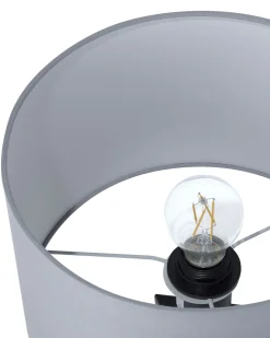 Candeeiro De Mesa Preto E Cinzento Claro Stiletto