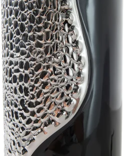 Candeeiro De Mesa Preto E Prateado Aiken