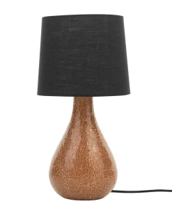 Candeeiro De Mesa Preto E Cobre Abrams