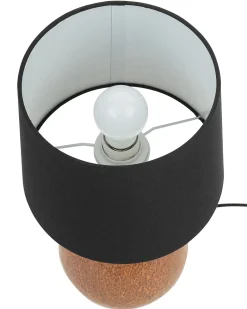 Candeeiro De Mesa Preto E Cobre Abrams