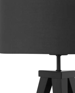 Candeeiro De Mesa Preto Stiletto