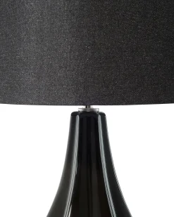 Candeeiro De Mesa Preto Santee