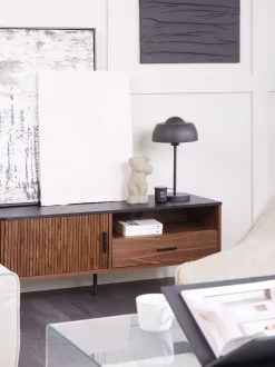 Candeeiro De Mesa Preto Senette