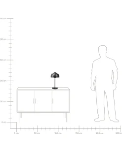 Candeeiro De Mesa Preto Senette