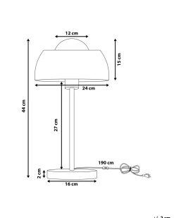 Candeeiro De Mesa Preto Senette