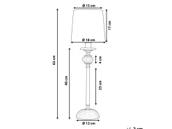 Candeeiro De Mesa Rosa Kubena