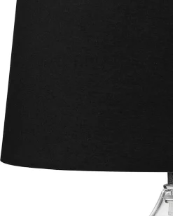 Candeeiro De Mesa Transparente E Preto Osum