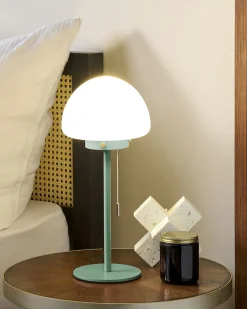 Candeeiro De Mesa Verde 39 Cm Moruga