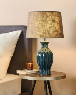 Candeeiro De Mesa Verde E Cinzento Samina