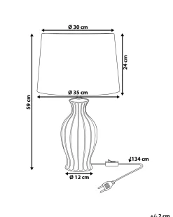 Candeeiro De Mesa Verde E Cinzento Samina