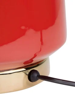 Candeeiro De Mesa Vermelho Triversa