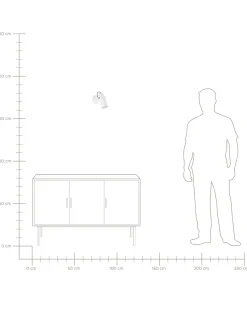 Candeeiro De Parede Branco Tyria