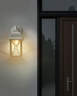 Candeeiro De Parede Branco 30 Cm Findon