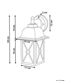 Candeeiro De Parede Branco 30 Cm Findon