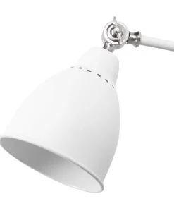 Candeeiro De Parede Branco E Niquel Mississippi L