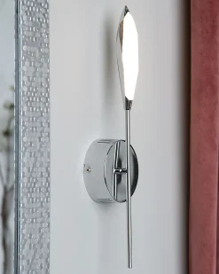 Candeeiro De Parede Com 1 Led Prateado Lukina I