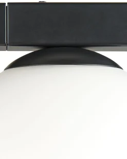 Candeeiro De Parede Com 1 Abajur E Vaso Em Metal Preto 55 Cm Isabella