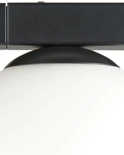 Candeeiro De Parede Com 2 Abajur Em Metal Preto 55 Cm Isabella