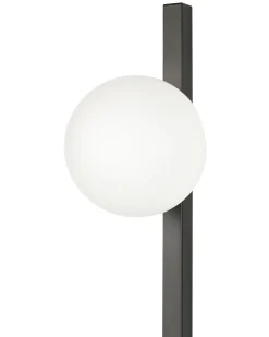 Candeeiro De Parede Com 1 Abajur Em Metal Preto 55 Cm Isabella