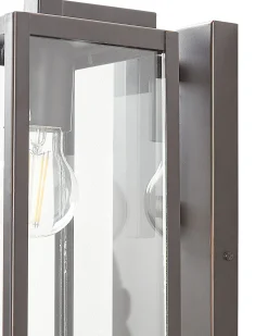 Candeeiro De Parede Com Sensor De Movimento Preto 33 Cm Megget