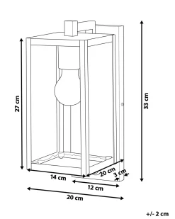 Candeeiro De Parede Com Sensor De Movimento Preto 33 Cm Megget