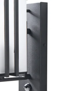 Candeeiro De Parede Com Sensor De Movimento Preto 28 Cm Cowie